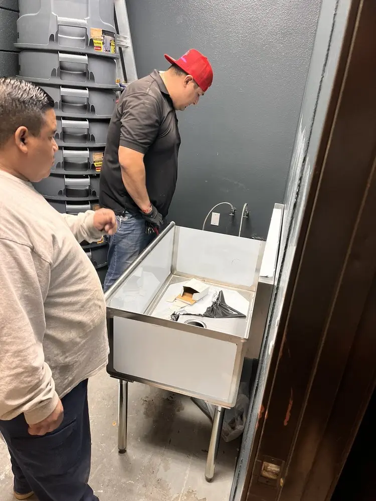 Commercial plumbing and sink installation in Midtown